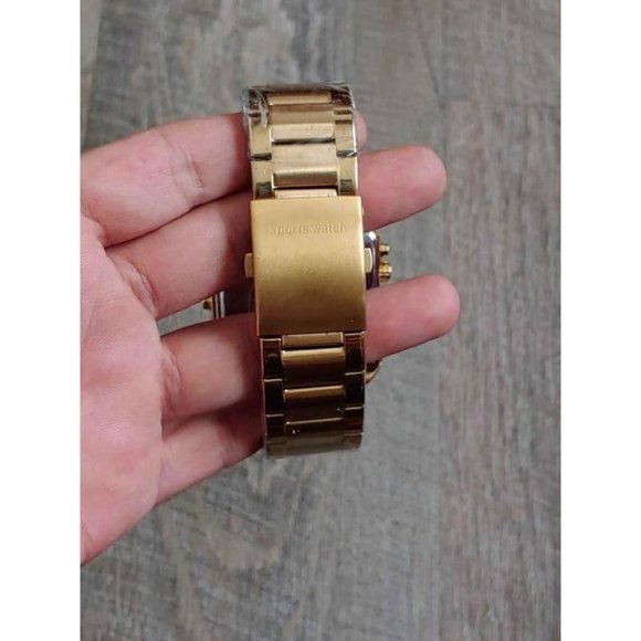 BOAMIGO Big Square Dial Chronograph Stainless Steel Watch for Men - Picture 7 of 9